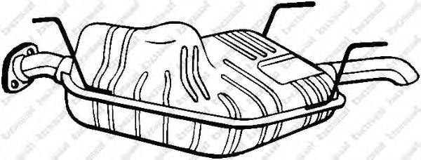 Глушитель выхлопных газов конечный BOSAL 185-629