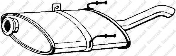 Глушитель выхлопных газов конечный BOSAL 190-315
