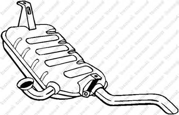 Глушитель выхлопных газов конечный BOSAL 200809