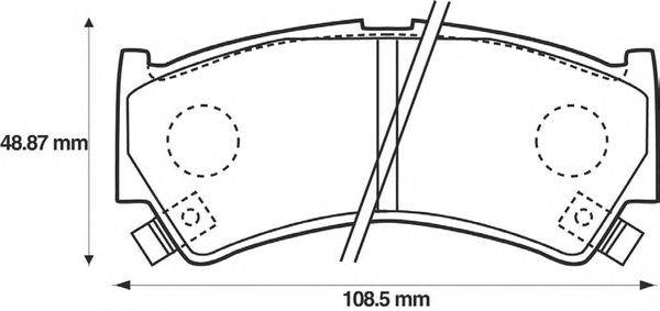 Комплект тормозных колодок, дисковый тормоз QH Benelux 4222