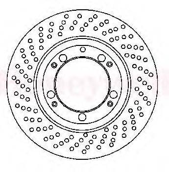 Тормозной диск BENDIX 561802B