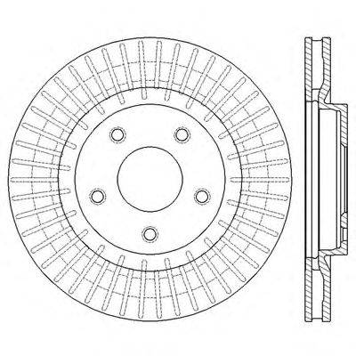 Тормозной диск BENDIX 562578BC