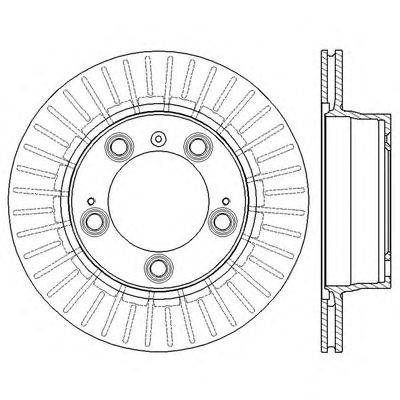 Тормозной диск BENDIX 562584BC