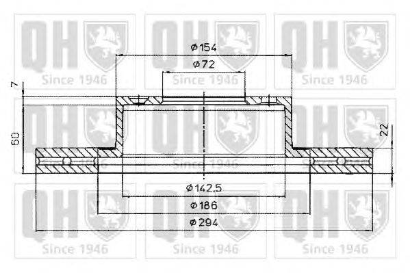 Тормозной диск QUINTON HAZELL BDC5054