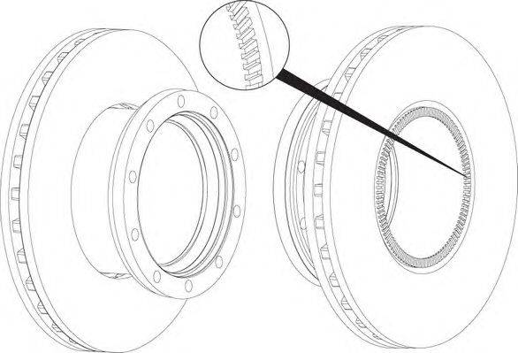 Тормозной диск FERODO FCR250A