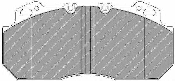 Комплект тормозных колодок, дисковый тормоз FERODO FCV1047B