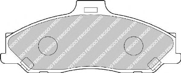Комплект тормозных колодок, дисковый тормоз FERODO FDB1527