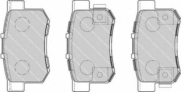 Комплект тормозных колодок, дисковый тормоз FERODO FDB1679