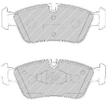 Комплект тормозных колодок, дисковый тормоз FERODO 23935
