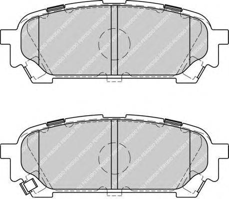 Комплект тормозных колодок, дисковый тормоз FERODO FDB1861