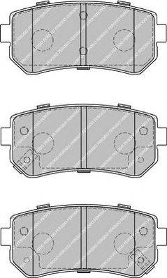 Комплект тормозных колодок, дисковый тормоз FERODO FDB1956