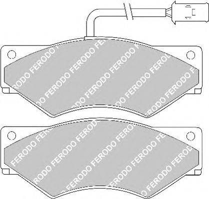 Комплект тормозных колодок, дисковый тормоз FERODO 29001