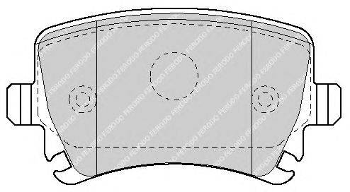Комплект тормозных колодок, дисковый тормоз FERODO FSL1636