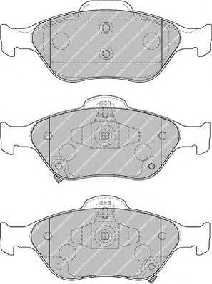 Комплект тормозных колодок, дисковый тормоз FERODO FSL1890
