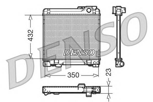 Радиатор, охлаждение двигателя DENSO DRM05013