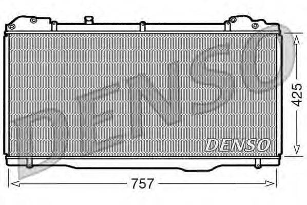 Радиатор, охлаждение двигателя DENSO DRM23023