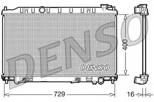 Радиатор, охлаждение двигателя DENSO DRM46033