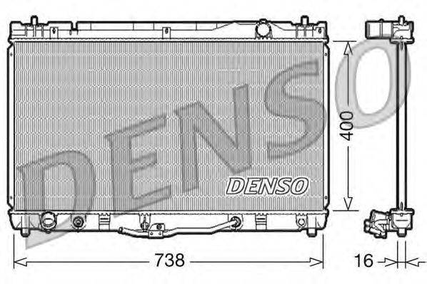 Радиатор, охлаждение двигателя DENSO DRM50043