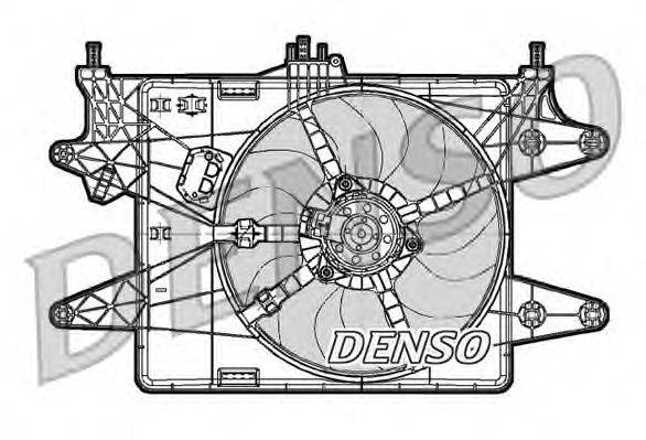 Вентилятор, охлаждение двигателя DENSO DER09082