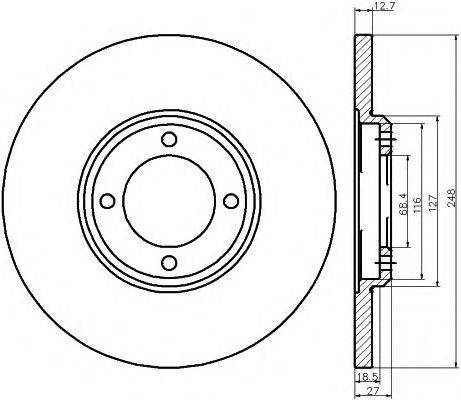 Тормозной диск MINTEX MDC8