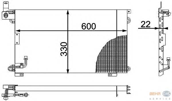 Конденсатор, кондиционер HELLA 8FC 351 036-521