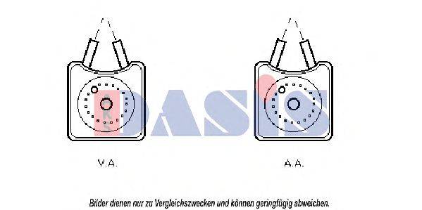 масляный радиатор, двигательное масло AKS DASIS VW3106