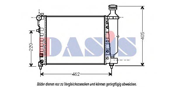 Радиатор, охлаждение двигателя AKS DASIS 24594