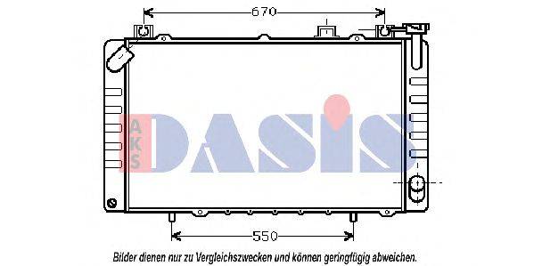 Радиатор, охлаждение двигателя AKS DASIS 27213