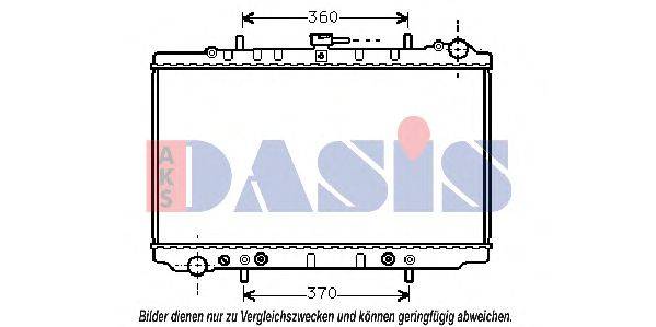 Радиатор, охлаждение двигателя AKS DASIS 27209