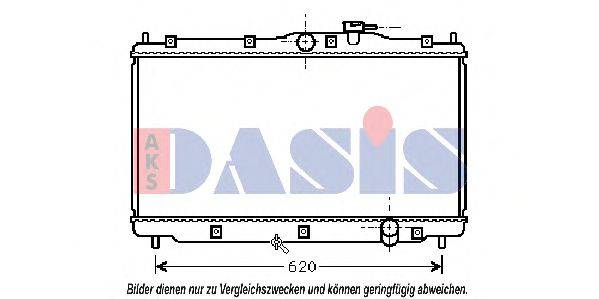 Радиатор, охлаждение двигателя AKS DASIS 30076