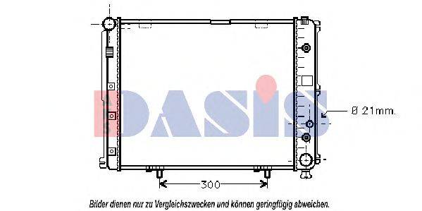 Радиатор, охлаждение двигателя AKS DASIS 120280N
