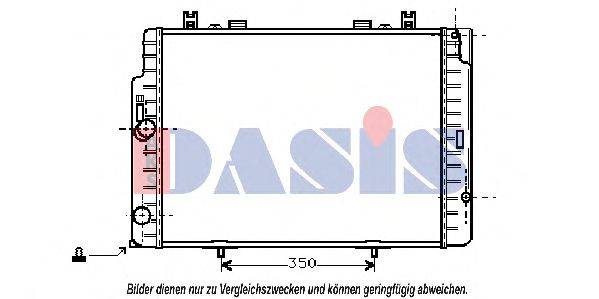 Радиатор, охлаждение двигателя AKS DASIS 120330N