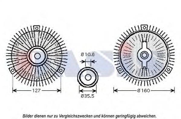 Сцепление, вентилятор радиатора AKS DASIS MSC417