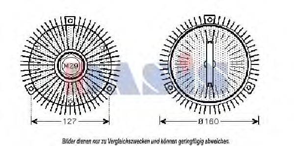 Сцепление, вентилятор радиатора AKS DASIS 128230N