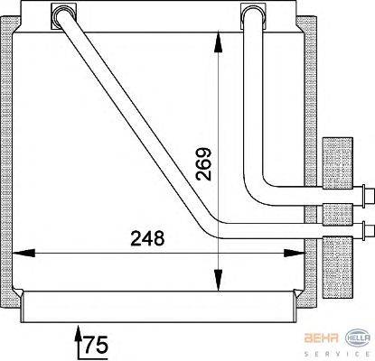 Испаритель, кондиционер HELLA 8FV 351 210-141