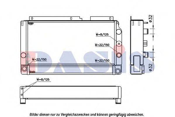 Радиатор, охлаждение двигателя AKS DASIS 440188N