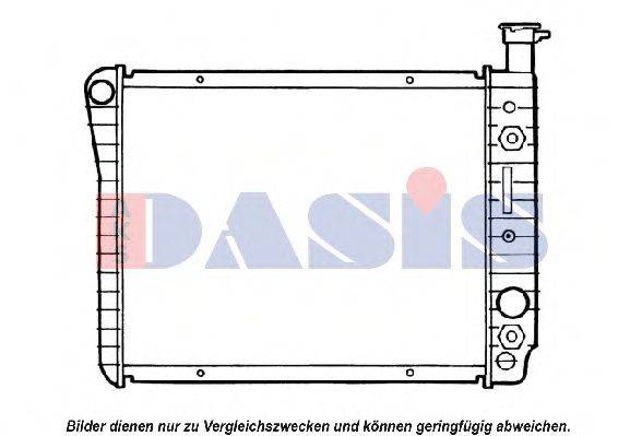 Радиатор, охлаждение двигателя AKS DASIS 520790N