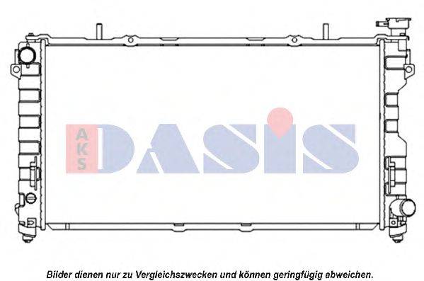 Радиатор, охлаждение двигателя AKS DASIS 522000N