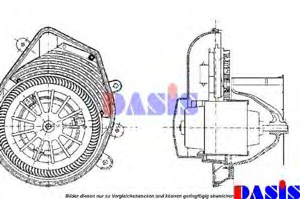 Вентилятор салона AKS DASIS 740189N