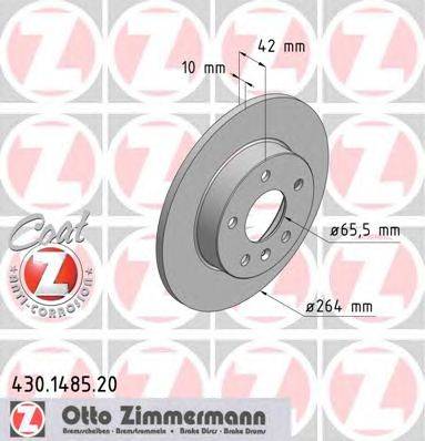 Тормозной диск ZIMMERMANN 430148520