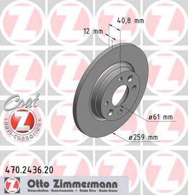 Тормозной диск ZIMMERMANN 470243620