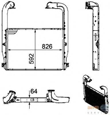 Интеркулер HELLA 8ML 376 756-201