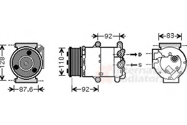 Компрессор, кондиционер SCHLIECKMANN 6018K430