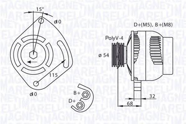 Генератор MAGNETI MARELLI 063321872010