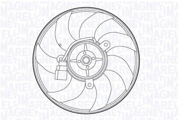 Вентилятор, охлаждение двигателя MAGNETI MARELLI 069422558010