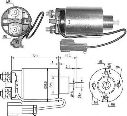 Тяговое реле, стартер MAGNETI MARELLI 940113050481