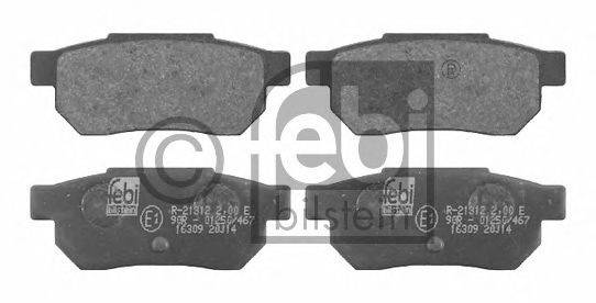 Комплект тормозных колодок, дисковый тормоз FEBI BILSTEIN 16309