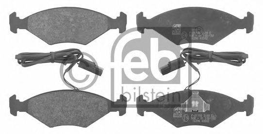Комплект тормозных колодок, дисковый тормоз FEBI BILSTEIN 16396