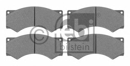 Комплект тормозных колодок, дисковый тормоз FEBI BILSTEIN 16604