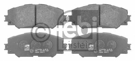 Комплект тормозных колодок, дисковый тормоз FEBI BILSTEIN 16650